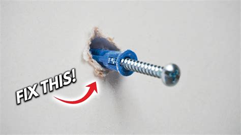 screw wont go flush with metal bracket|screw in wall plug not tightening.